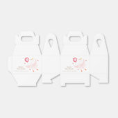 Pink Dancing Princess Swan Balloon Baby shower Bedankdoosjes (Uitgevouwen)