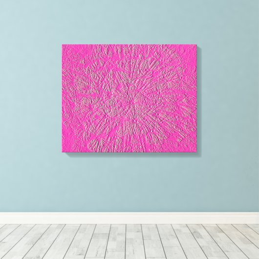 PINK DANDELIONS CANVAS AFDRUK (Insitu (Houten vloer))