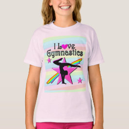  PINK DAT IK VAN GYMNASTISCH ONTWERP HOOR T-SHIRT