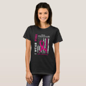 Pink Daughter In Law Breast Cancer Flag Front T-shirt (Voorkant volledig)
