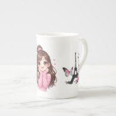 Pink Daydream Heartfull Smile Sugar & Sunshine Bub Porselein Kop (Voorkant rechts)