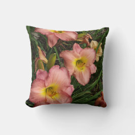 Pink Daylilies Pillow Kussen
