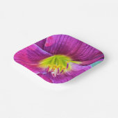 Pink Daylily Bloom Floral Papieren Bordje (Gebogen)