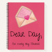 Pink Dear Day Journaal Notitieboek (Voorkant)