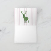 Pink DeerTopiary Ginger Jar Jars Bedankkaart (Binnen)