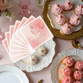 Pink Delicate Minimalist Woman Happy Women's Day Servet