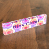 Pink Desk-naambordje Naambordje (Zijkant)