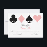 Pink Destiny Las Vegas Wedding RSVP antwoordkaart<br><div class="desc">Perfect voor een bruiloft in Las Vegas! �2Birdstone 2013</div>
