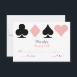 Pink Destiny Las Vegas Wedding RSVP antwoordkaart<br><div class="desc">Perfect voor een bruiloft in Las Vegas! �2Birdstone 2013</div>