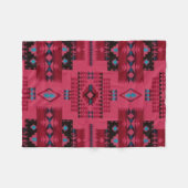 PINK Diamond Aztec Print Fleece Deken (Voorkant (Horizontaal))