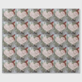 Pink Diamond Heart Cadeaupapier (Vlak)