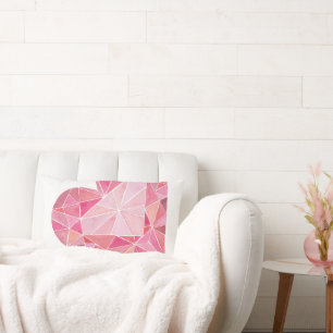 Pink Diamond Heart Gem LOVE YOU Valentijn Kussen