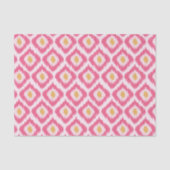 Pink Diamond Ikat Pattern Tissuepapier (Voorkant)