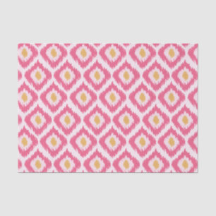 Pink Diamond Ikat Pattern Tissuepapier