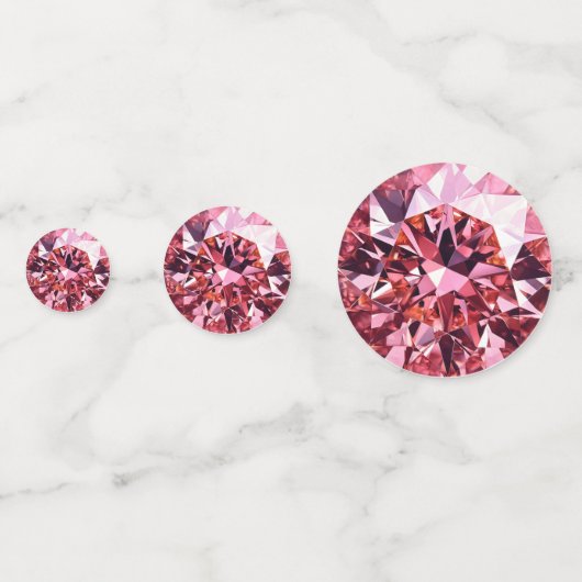 Pink Diamond Pattern Confetti (Achterkanten)
