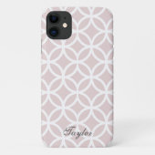 Pink Diamond Pattern, gepersonaliseerd Case-Mate iPhone Case (Achterkant)