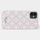 Pink Diamond Pattern, gepersonaliseerd Case-Mate iPhone Case (Achterkant (horizontaal))