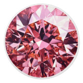 Pink Diamond Pattern Keramische Knop (Voorkant)