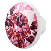Pink Diamond Pattern Keramische Knop (Rechts)