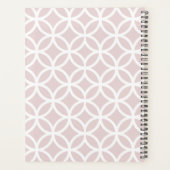 Pink Diamond Pattern Personalized Planner (Achterkant)