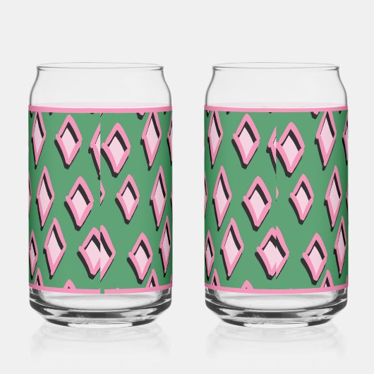 Pink Diamond Soda Glass Blikvorm Glas (Rechts)