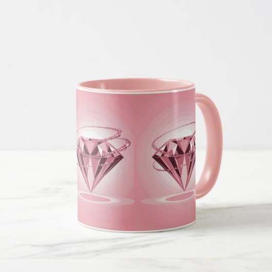 Pink Diamond Sparkles Mauvelous Combo Mok (Voorkant rechts)