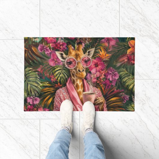 Pink Diamonds & Morning Glamour Deurmat (Binnen)