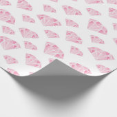 Pink Diamonds Pattern Cadeaupapier (Hoek)
