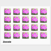 Pink Dianthus Bloom Vierkante Sticker (Vel)