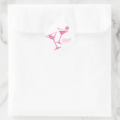 PInk Dice Martini Stickers (Tas)