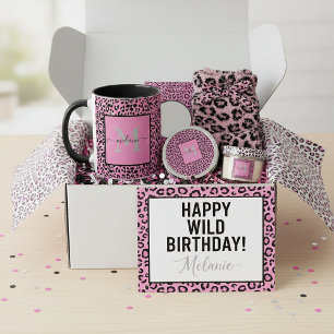PInk dierprint gepersonaliseerde mok