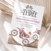 Pink Dirt Bike 3rd birthday - Cant catch me Kaart