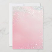 Pink Disco Ball Sweet Sixteen Kaart (Achterkant)