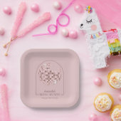 Pink Disco Boogie Vrijgezellenfeest Papieren Bordje (Feest)