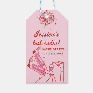 Pink Disco Cowgirl Bachelorette Party Cadeaulabel