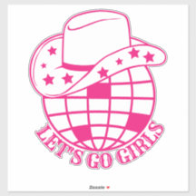 Pink Disco Cowgirl Let's Go Meisjes