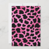 Pink Disco Cowgirl Uitnodiging voor verjaardag (Achterkant)