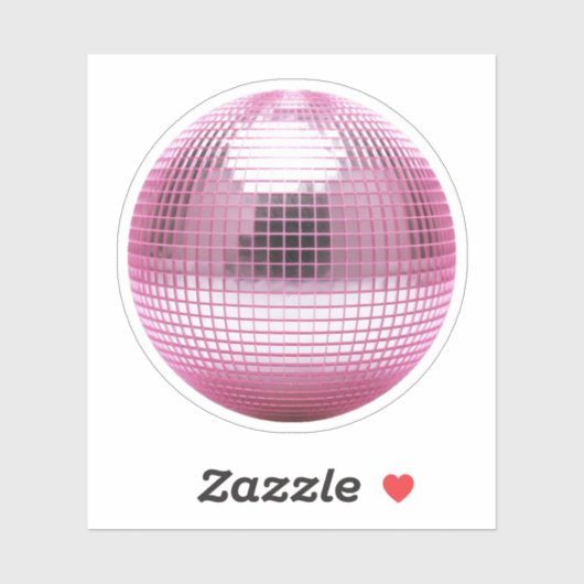 pink disco mirror sticker (Vel)