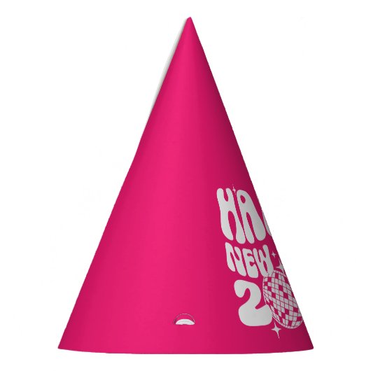 Pink Disco Nieuwjaar Feesthoedjes (Links)