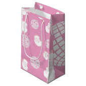 Pink Disco Santa Claus Klein Cadeauzakje (Voorkant Gekanteld)