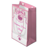 Pink Disco Sparkle Girls’ kerstfeest Klein Cadeauzakje (Voorkant Gekanteld)