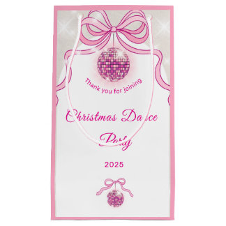 Pink Disco Sparkle Girls’ kerstfeest Klein Cadeauzakje