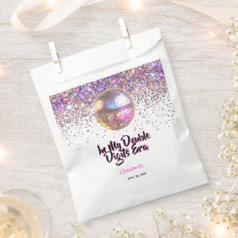 Pink Disco Trendy In My Double Digits Era Birthday Bedankzakje