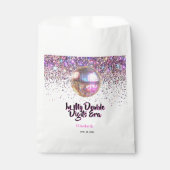 Pink Disco Trendy In My Double Digits Era Birthday Bedankzakje (Voorkant)