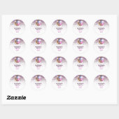 Pink Disco Trendy In My Double Digits Era Birthday Ronde Sticker (Vel)