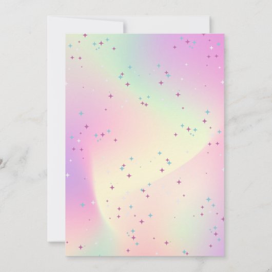 Pink Disco Verjaardagsfeestje Uitnodigen Kaart (Achterkant)