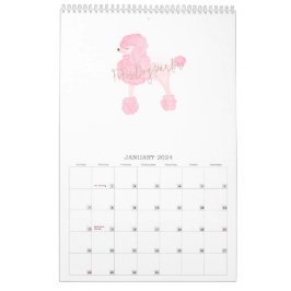Pink Dog Custom Business Kalender