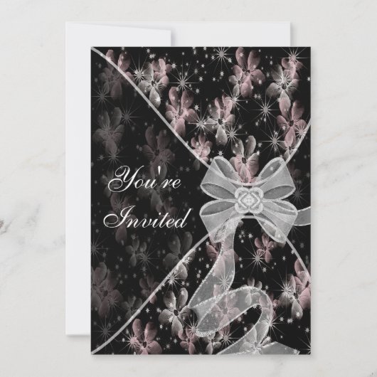 Pink Dogwood All Occasion Invitation Sjabloon Kaart (Voorkant)