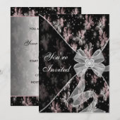 Pink Dogwood All Occasion Invitation Sjabloon Kaart (Voorkant / Achterkant)