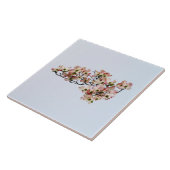 Pink Dogwood Branch Tegeltje (Zijkant)